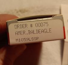 Case XX 059L SS American Bald Eagle, in original box, never used.  Vintage 1992