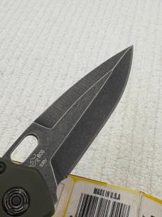 Buck Impact Push Button Auto Knife 0898GRS Sliding Safety Lock New In Box Made In USA Discontinued