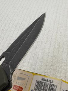 Buck Impact Push Button Auto Knife 0898GRS Sliding Safety Lock New In Box Made In USA Discontinued
