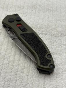 Buck Impact Push Button Auto Knife 0898GRS Sliding Safety Lock New In Box Made In USA Discontinued