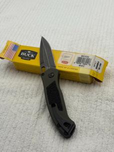 Buck Impact Push Button Auto Knife 0898GRS Sliding Safety Lock New In Box Made In USA Discontinued