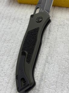 Buck Impact Push Button Auto Knife 0898GRS Sliding Safety Lock New In Box Made In USA Discontinued