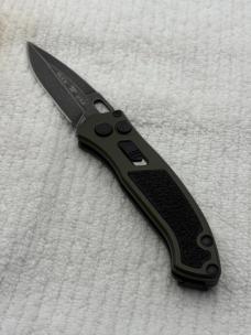 Buck Impact Push Button Auto Knife 0898GRS Sliding Safety Lock New In Box Made In USA Discontinued