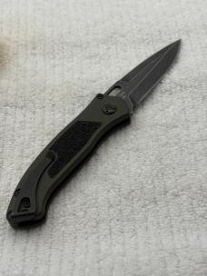 Buck Impact Push Button Auto Knife 0898GRS Sliding Safety Lock New In Box Made In USA Discontinued