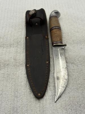 Western Boulder Co USA Vintage Fixed Blade Sheath Knife 4