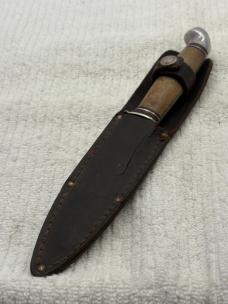 Western Boulder Co USA Vintage Fixed Blade Sheath Knife (4)