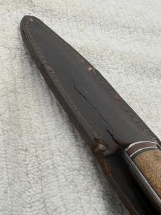 Western Boulder Co USA Vintage Fixed Blade Sheath Knife (4)