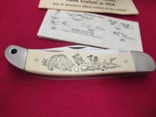 Schrade Scrimshaw Folding Hunter Model SC-508
