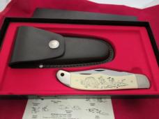 Schrade Scrimshaw Folding Hunter Model SC-508