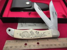 Schrade Scrimshaw Folding Hunter Model SC-508