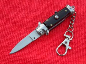 New 3-34quot quotCorpo-di-Vespaquot Wasp Blackhorn Stiletto keychain Switchblade Knife IV