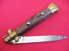 Rare Vintage Italian Slip Joint 9" Non Locking Stiletto Switchblade Knife - Mint