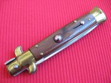 Rare Vintage Italian Slip Joint 9" Non Locking Stiletto Switchblade Knife - Mint