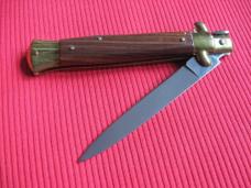 Rare Vintage Italian Slip Joint 9" Non Locking Stiletto Switchblade Knife - Mint