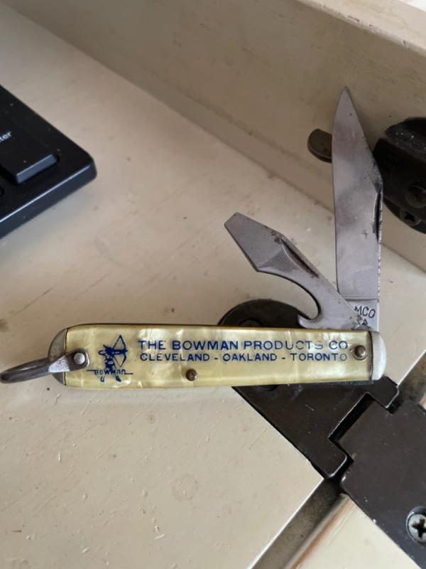 Camco Jack cracked ice advertising knife 