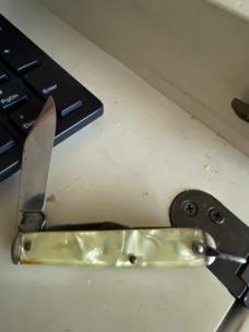 Camco Jack cracked ice advertising knife 