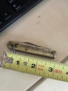 Camco Jack cracked ice advertising knife 