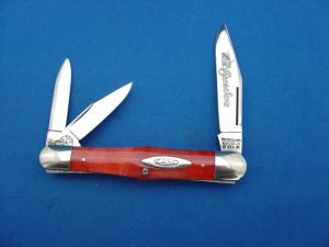Case Classic 73083 Red Acrylic Handle Factory Sample Whittler Knife 1 of 5