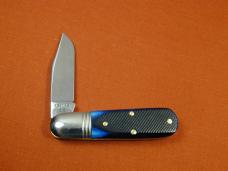 Great Eastern Cutlery GEC Navy Blue Sawcut Bone Watch Pocket Barlow Knife NIT 251125SS USA Made