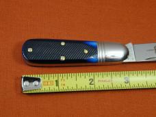Great Eastern Cutlery GEC Navy Blue Sawcut Bone Watch Pocket Barlow Knife NIT 251125SS USA Made