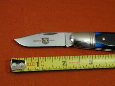 Great Eastern Cutlery GEC Navy Blue Sawcut Bone Watch Pocket Barlow Knife NIT 251125SS USA Made