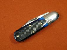 Great Eastern Cutlery GEC Navy Blue Sawcut Bone Watch Pocket Barlow Knife NIT 251125SS USA Made