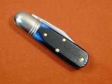 Great Eastern Cutlery GEC Navy Blue Sawcut Bone Watch Pocket Barlow Knife NIT 251125SS USA Made