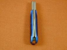 Great Eastern Cutlery GEC Navy Blue Sawcut Bone Watch Pocket Barlow Knife NIT 251125SS USA Made