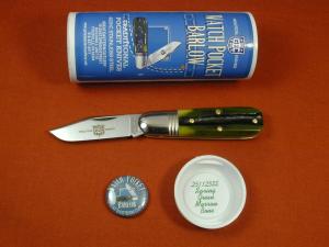 Great Eastern Cutlery GEC Spring Green Marrow Bone Watch Pocket Barlow Knife NIT 251125SS USA Made