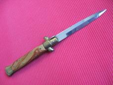 Older 9" TULIP WOOD Bayonet BLADE ITALIAN STILETTO Knife - NOS