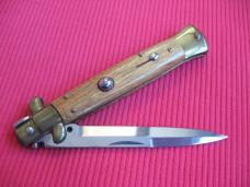 Older 9" TULIP WOOD Bayonet BLADE ITALIAN STILETTO Knife - NOS