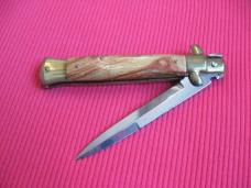 Older 9" TULIP WOOD Bayonet BLADE ITALIAN STILETTO Knife - NOS