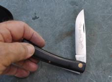 Sod Buster Case XX Stainless USA 5 Dot 1975 Mint Slick Black Full Blade Etch Tight And loud