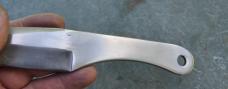 Gill Hibben design Throwing Knife 8 1/2" Original Leather Hibben Marked Sheath Never Used Or honed