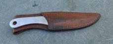 Gill Hibben design Throwing Knife 8 1/2" Original Leather Hibben Marked Sheath Never Used Or honed