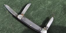 Ranger 3 Blade Stockman By Colonial 3 3/8" Closed Saw Cut Delrin Tight All blades Snap