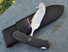Browning 614 Swivel Lock Mint Original Sheath Japan Gut Hook Finger Grooves Waffled Rubber Handle
