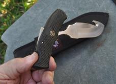 Browning 614 Swivel Lock Mint Original Sheath Japan Gut Hook Finger Grooves Waffled Rubber Handle