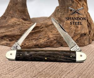 Wester Bros Germany Vintage Folding Pocket Knife 2 Blade ORIG TANG STAMP (101)