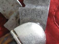 ULSTER 3 blade stock knife w/jigged bone scales.