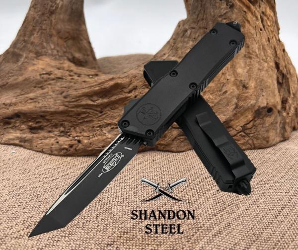 Microtech Scarab 2 Gen 3 Executive Tactical w/ Black Handles & Tanto M390MK 1177-1T Microtech Scarab 2 Gen 3 Executive Tactical w/ Black Handles & Tanto M390MK 1177-1T