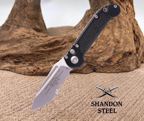 Microtech L.U.D.T.® T/E Gen III Stonewash Partial Serrated (1136-11) Microtech L.U.D.T.® T/E Gen III Stonewash Partial Serrated (1136-11)