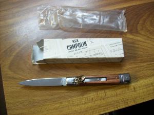 A.G.A. Campolin 8" Lever Maniago, Italy GO-55020-CW Rosewood UNUSED W/Box