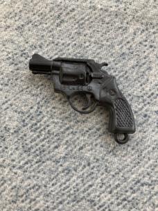 Vintage (5) Miniature, Tootsie-Toy Style, Key Chain Guns:  Examples:  P.P.K., P-.38, M-16, SPL-.44
