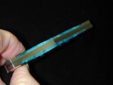 Titusville Cutlery Blue Box Elder Burl Wood Lexingtonian Coffin Jack Knife Rare 1 of 10 COA USA Made