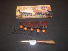 Patch Knife with Leather Sheath New in Box