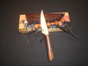 Patch Knife with Leather Sheath New in Box