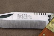KA-BAR USA 1189 STAINLESS CUSTOM ENGRAVED