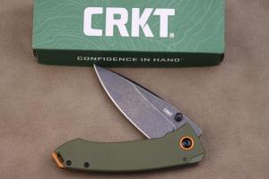 CRKT Burnley Tuna Frame Lock Knife Green G-10