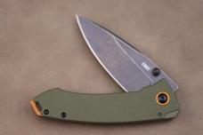 CRKT Burnley Tuna Frame Lock Knife Green G-10 